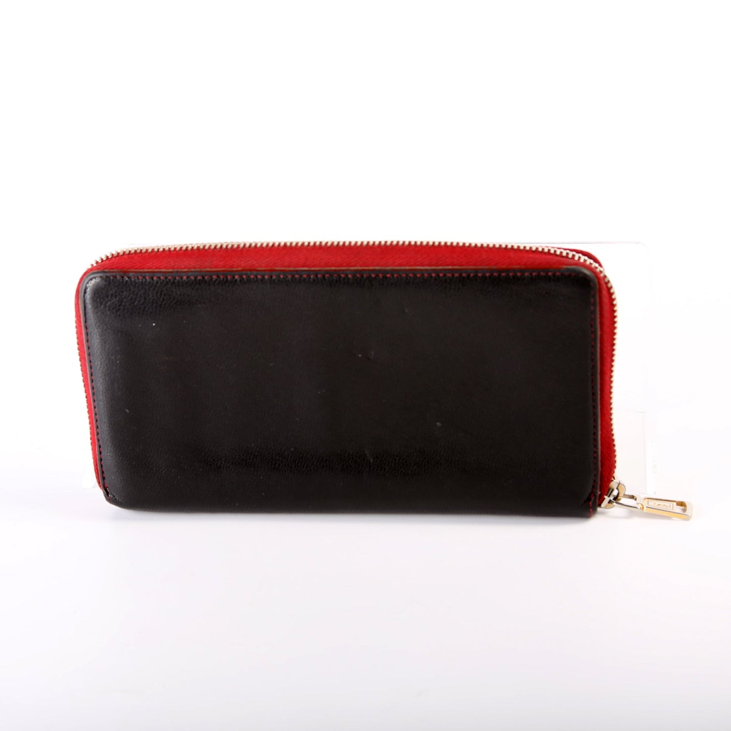 Belle De Jour Zip Around Wallet  Black/Red