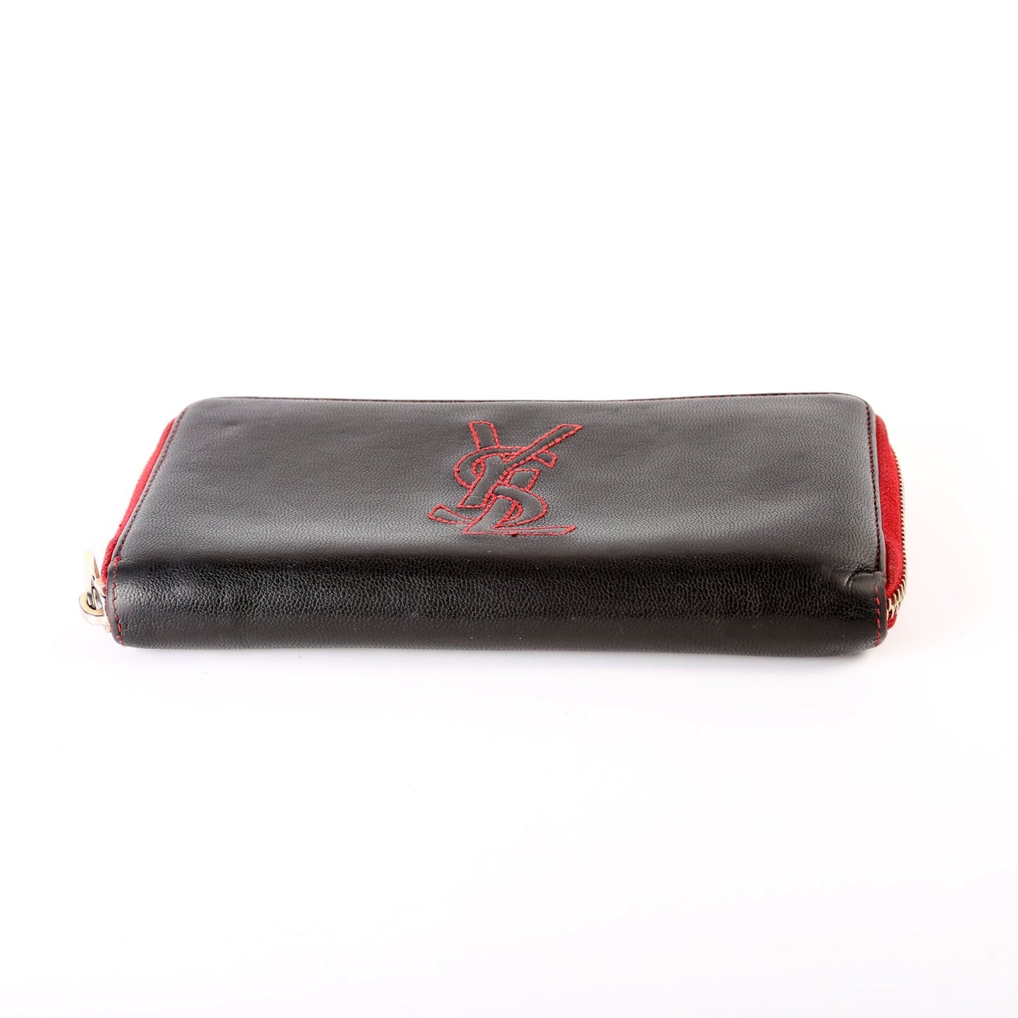 Belle De Jour Zip Around Wallet  Black/Red