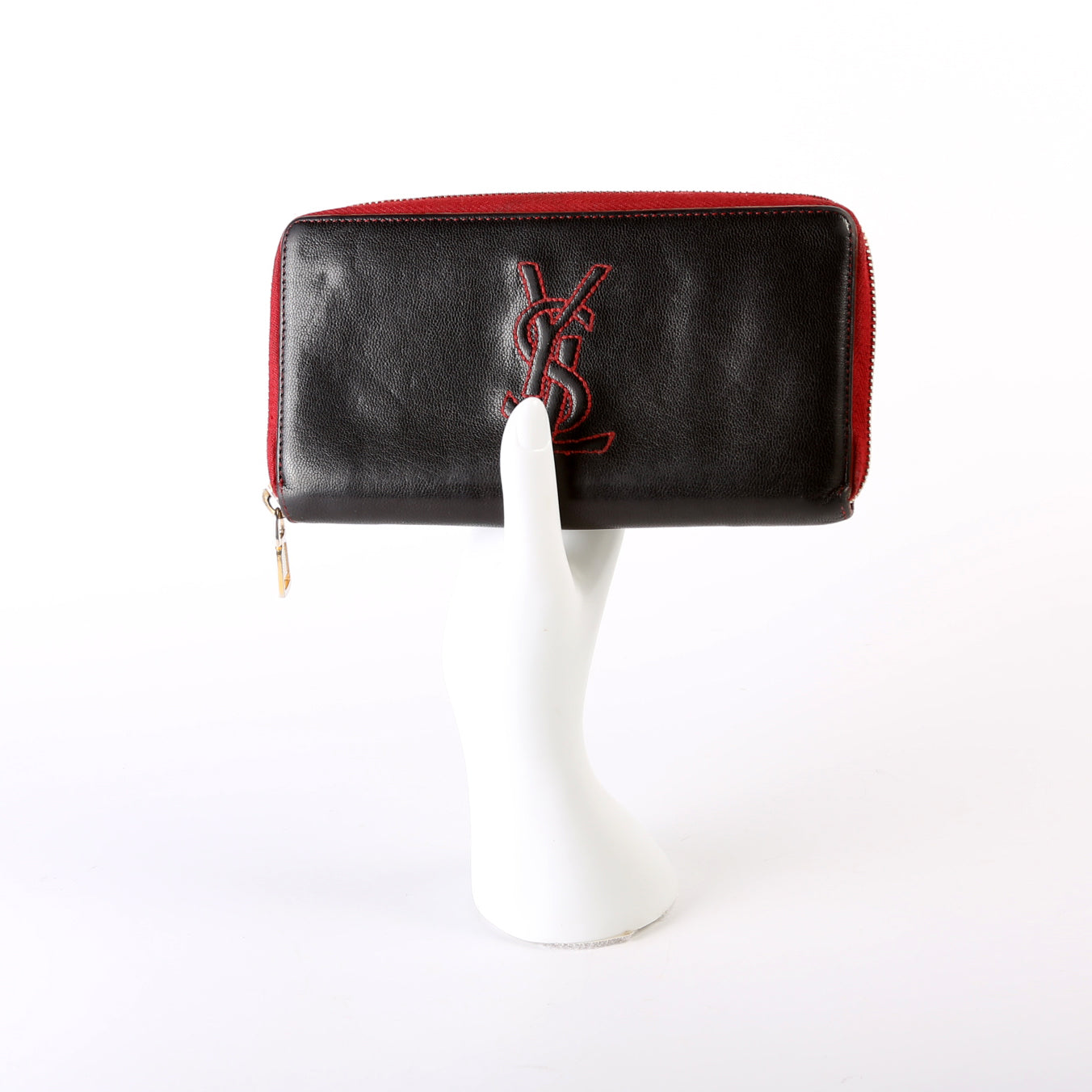 Belle De Jour Zip Around Wallet  Black/Red