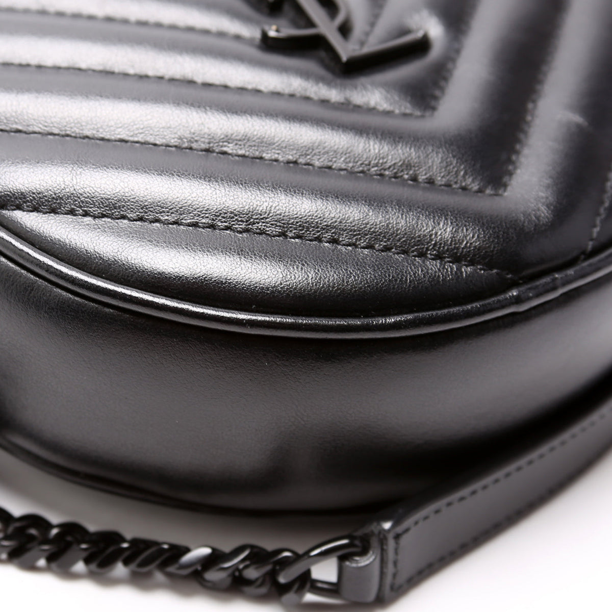 Vinyle Round Camera Bag Black