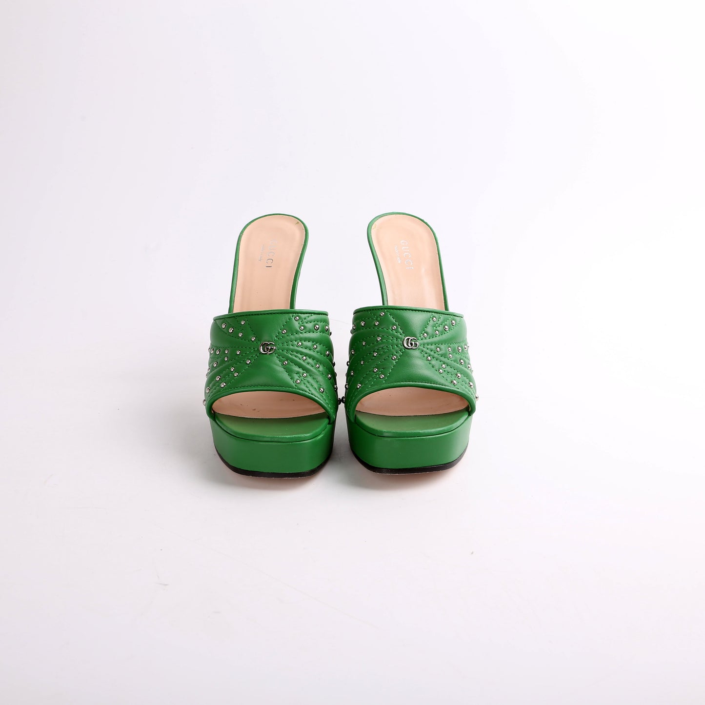 Gucci Studded Platform Sandal Heels Size