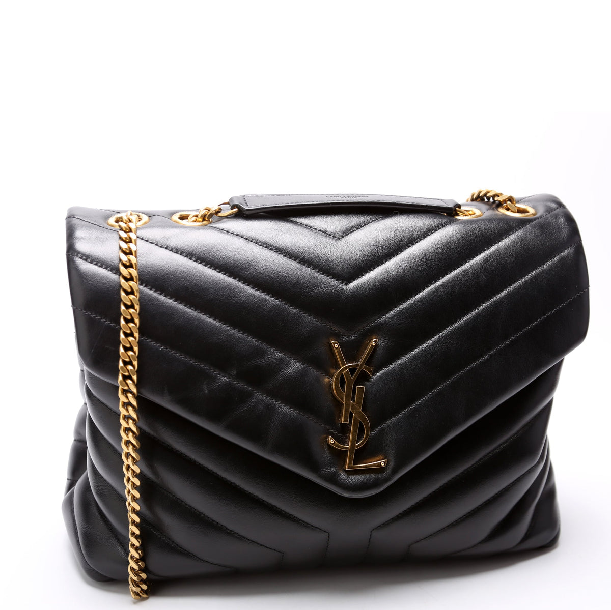 Loulou Medium Quilted Black