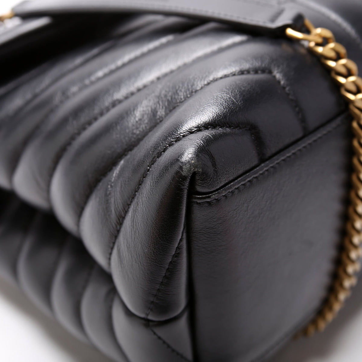 Loulou Medium Quilted Black