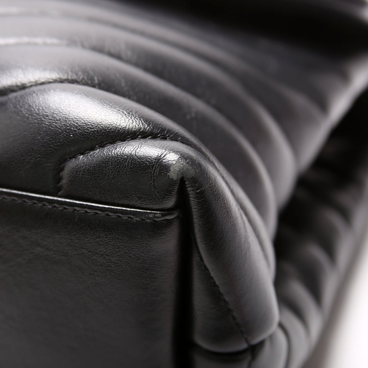 Loulou Medium Quilted Black