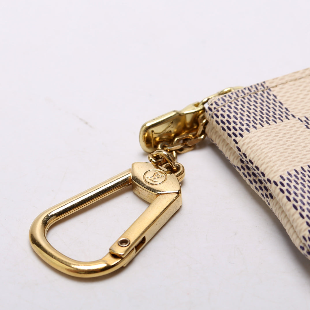 Pochette Cles Damier Azur