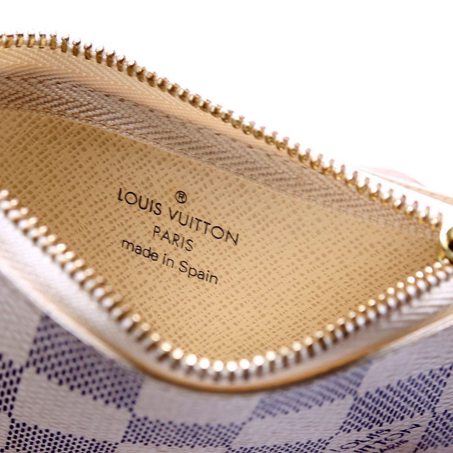 Pochette Cles Damier Azur