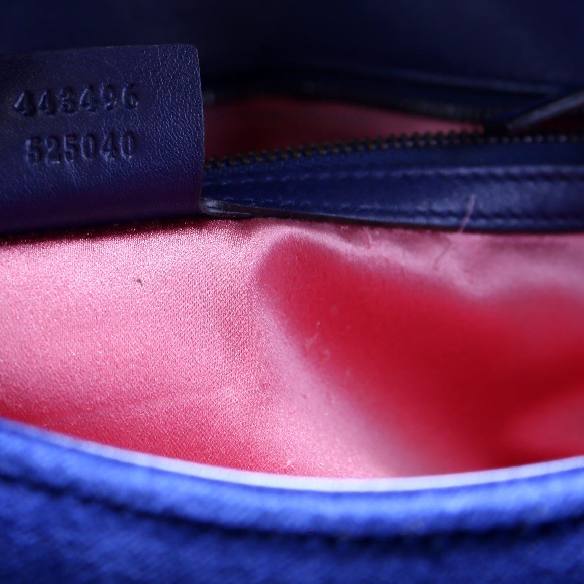 Marmont Velvet Shoulder Medium Blue