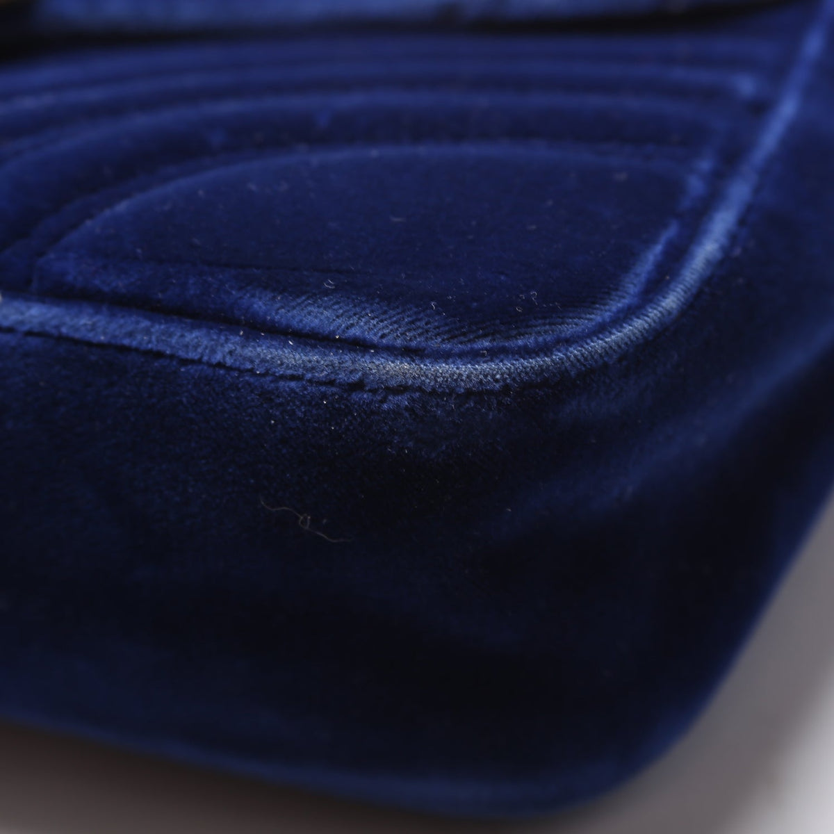 Marmont Velvet Shoulder Medium Blue