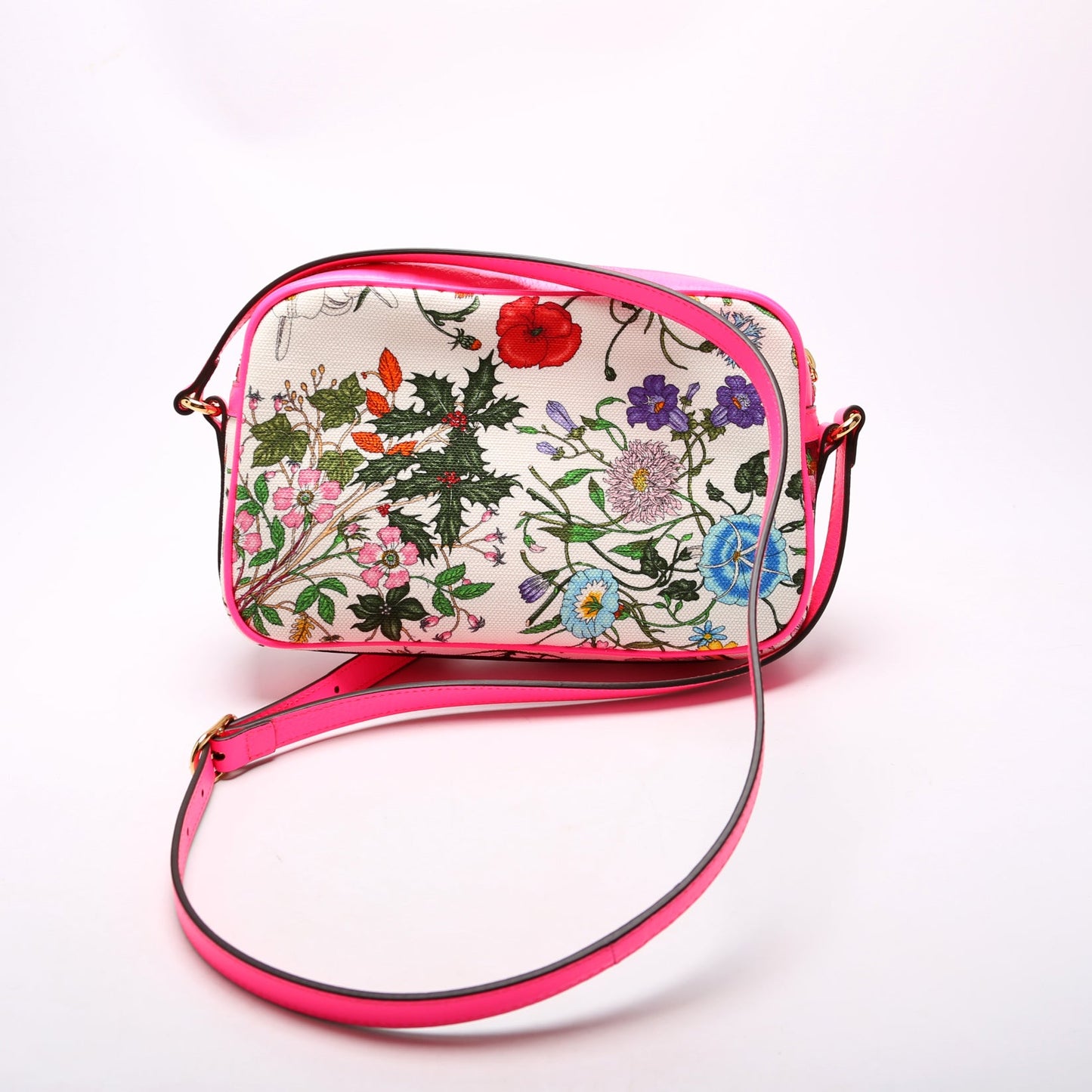 Flora Canvas Crossbody Pink/Multicolor
