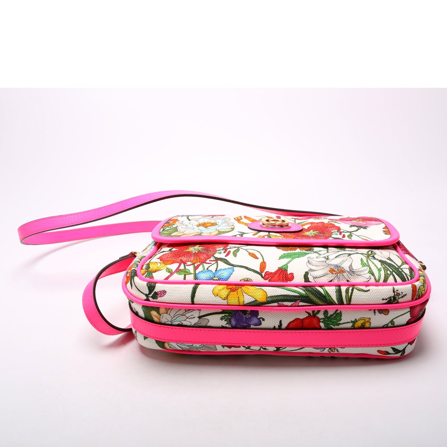Flora Canvas Crossbody Pink/Multicolor