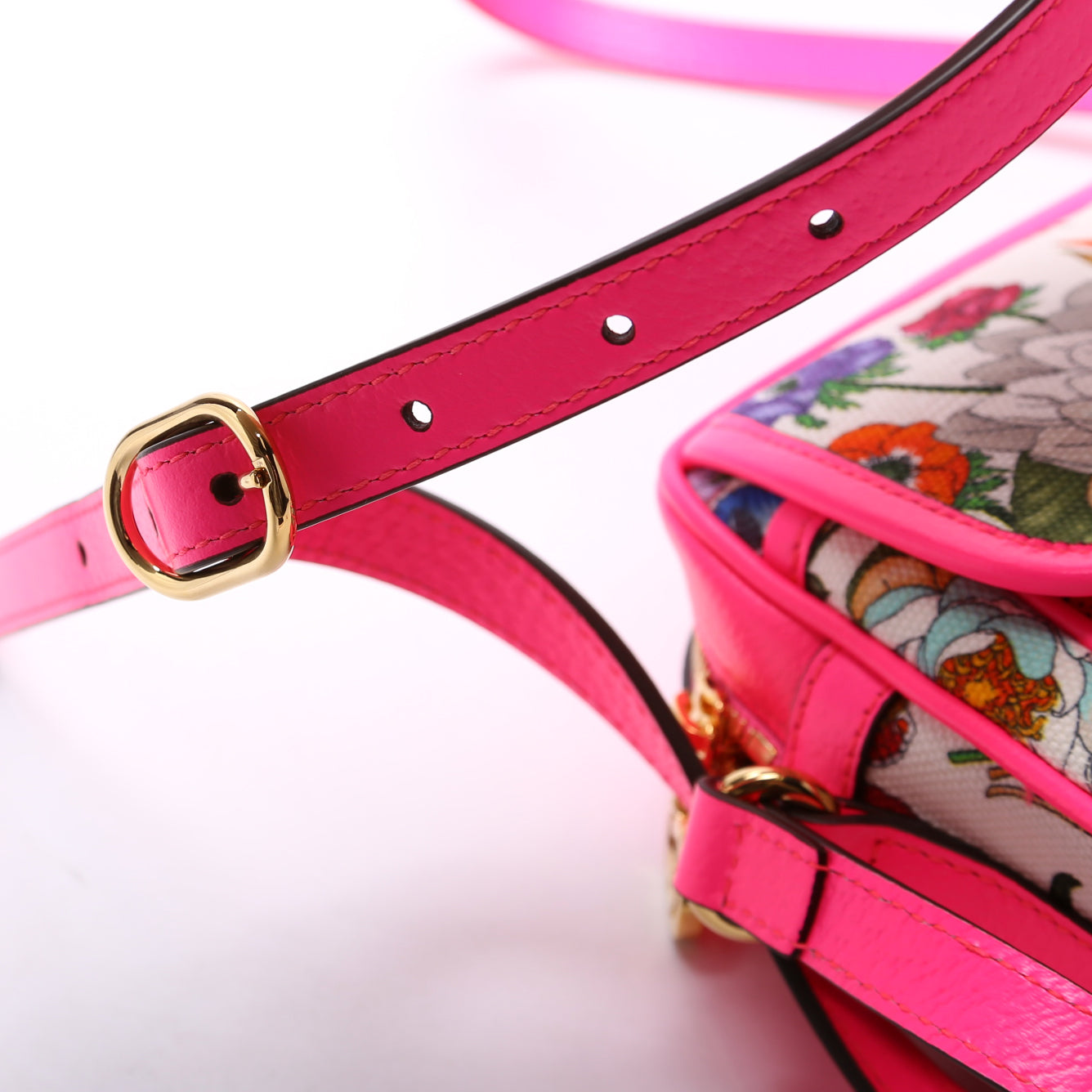 Flora Canvas Crossbody Pink/Multicolor