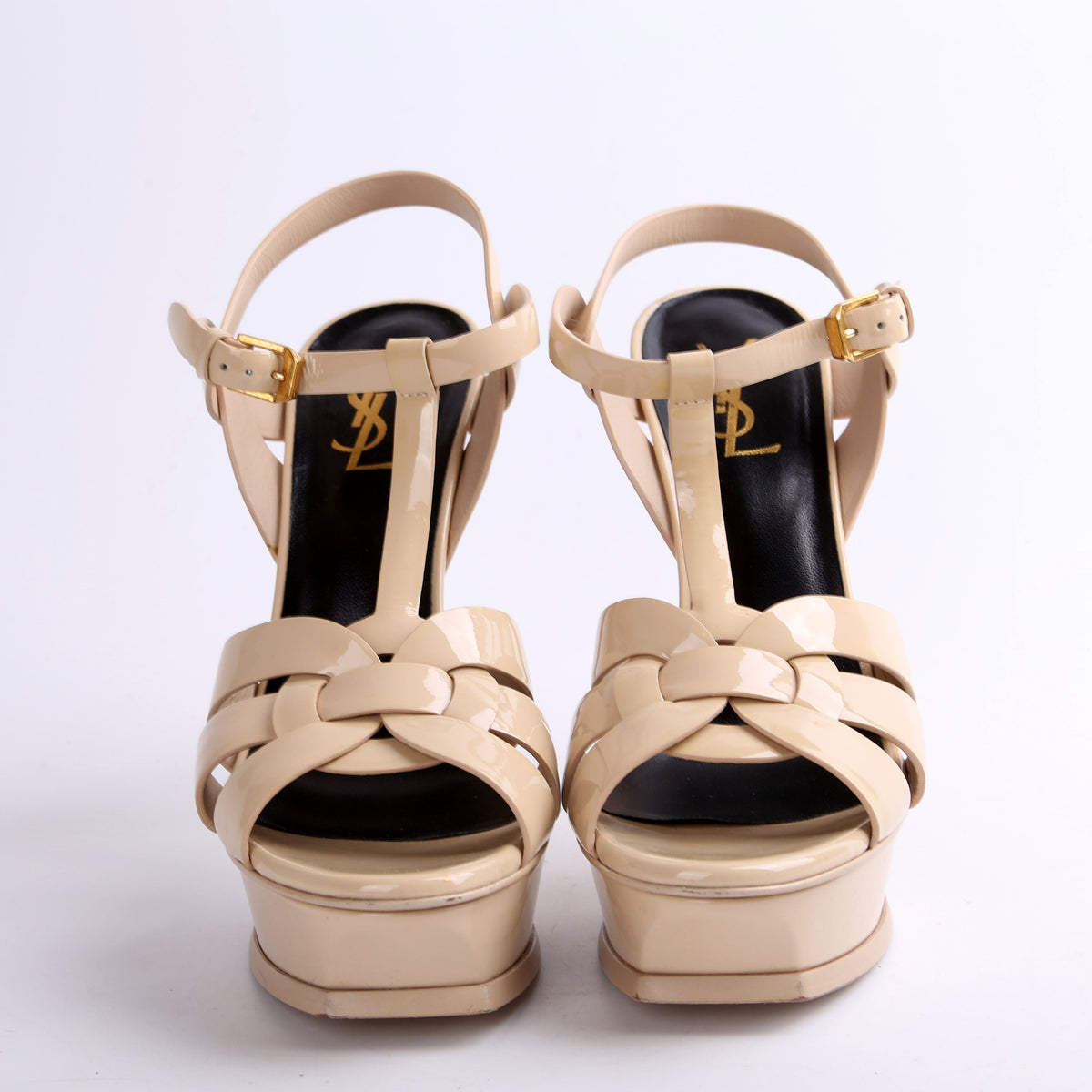Patent Tribute Platform Sandal Heels Size