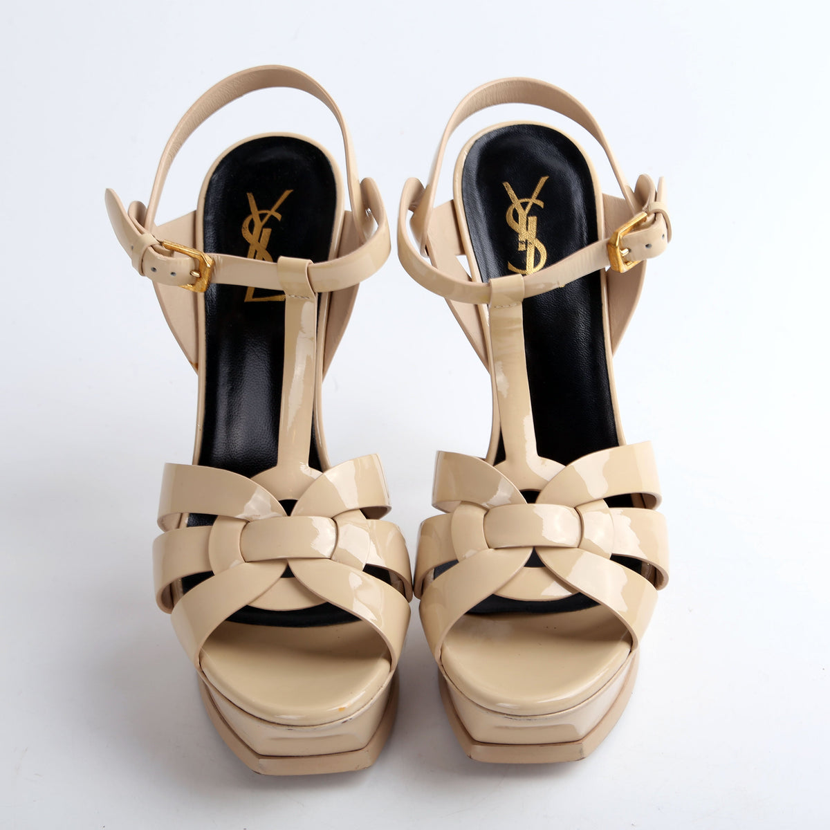 Patent Tribute Platform Sandal Heels Size