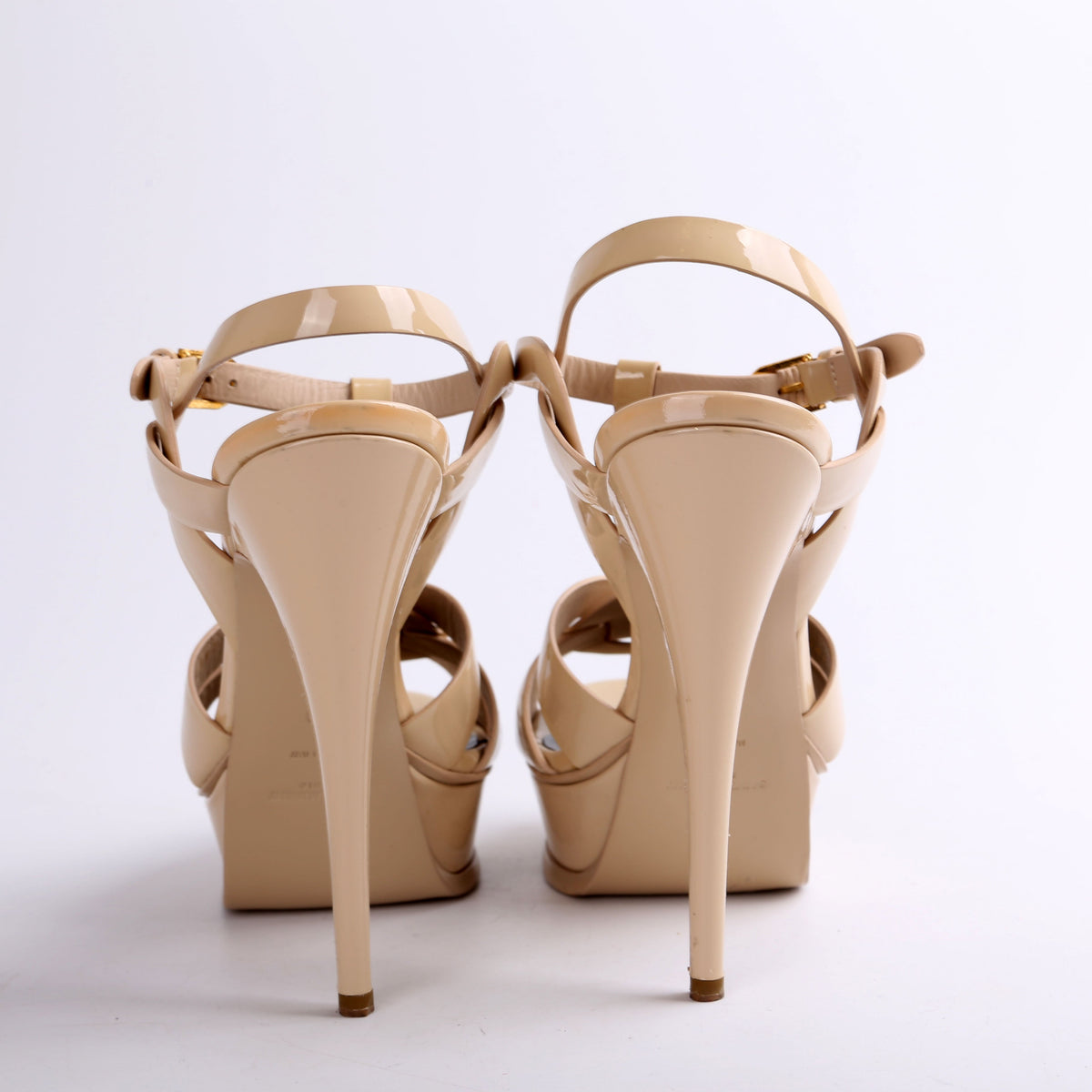 Patent Tribute Platform Sandal Heels Size