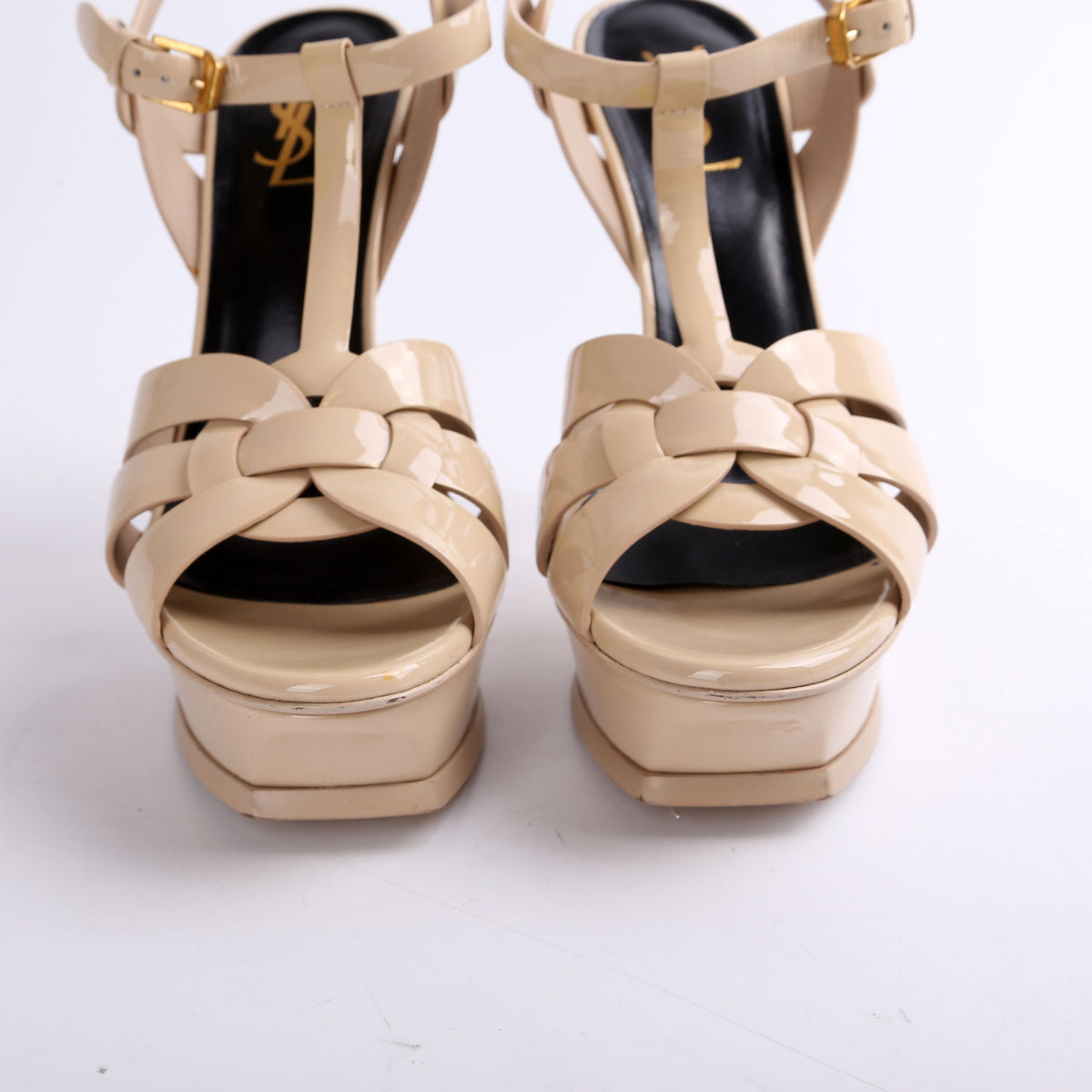 Patent Tribute Platform Sandal Heels Size