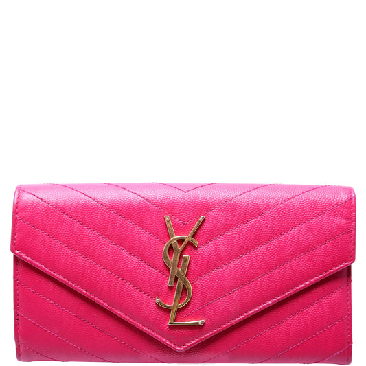 Flap Wallet Large Grain De Poudre