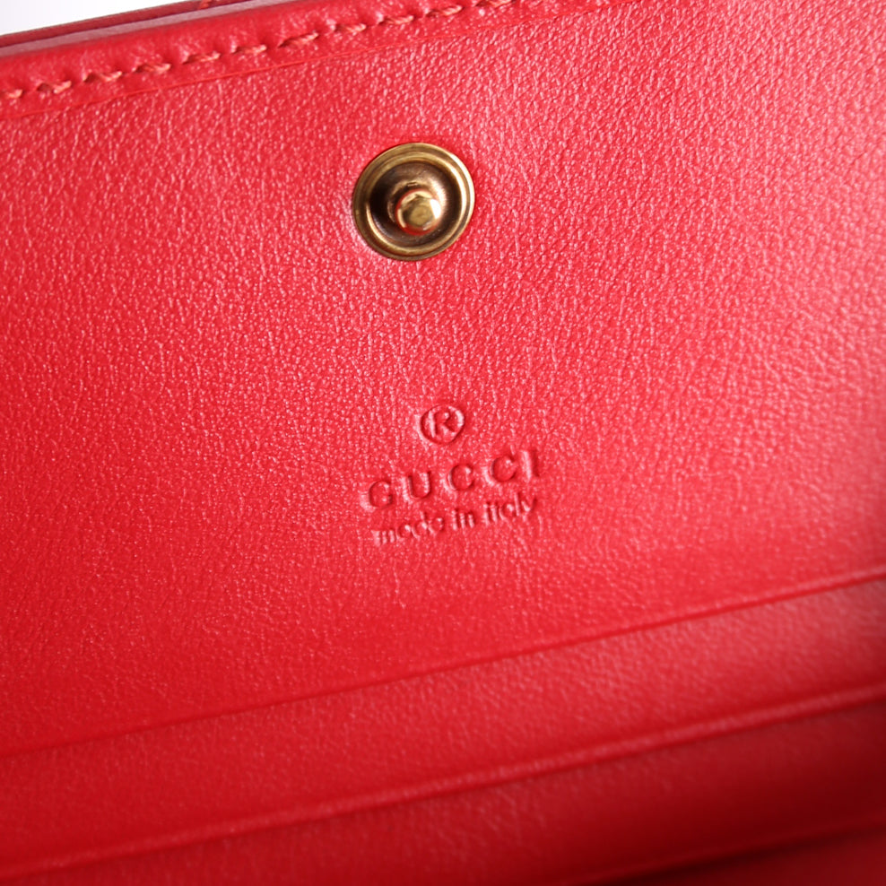 GG Marmont Card Case Red