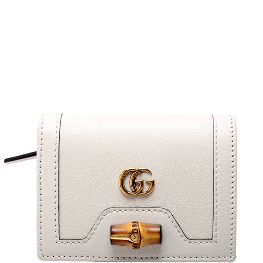 Diana Card Case Wallet White