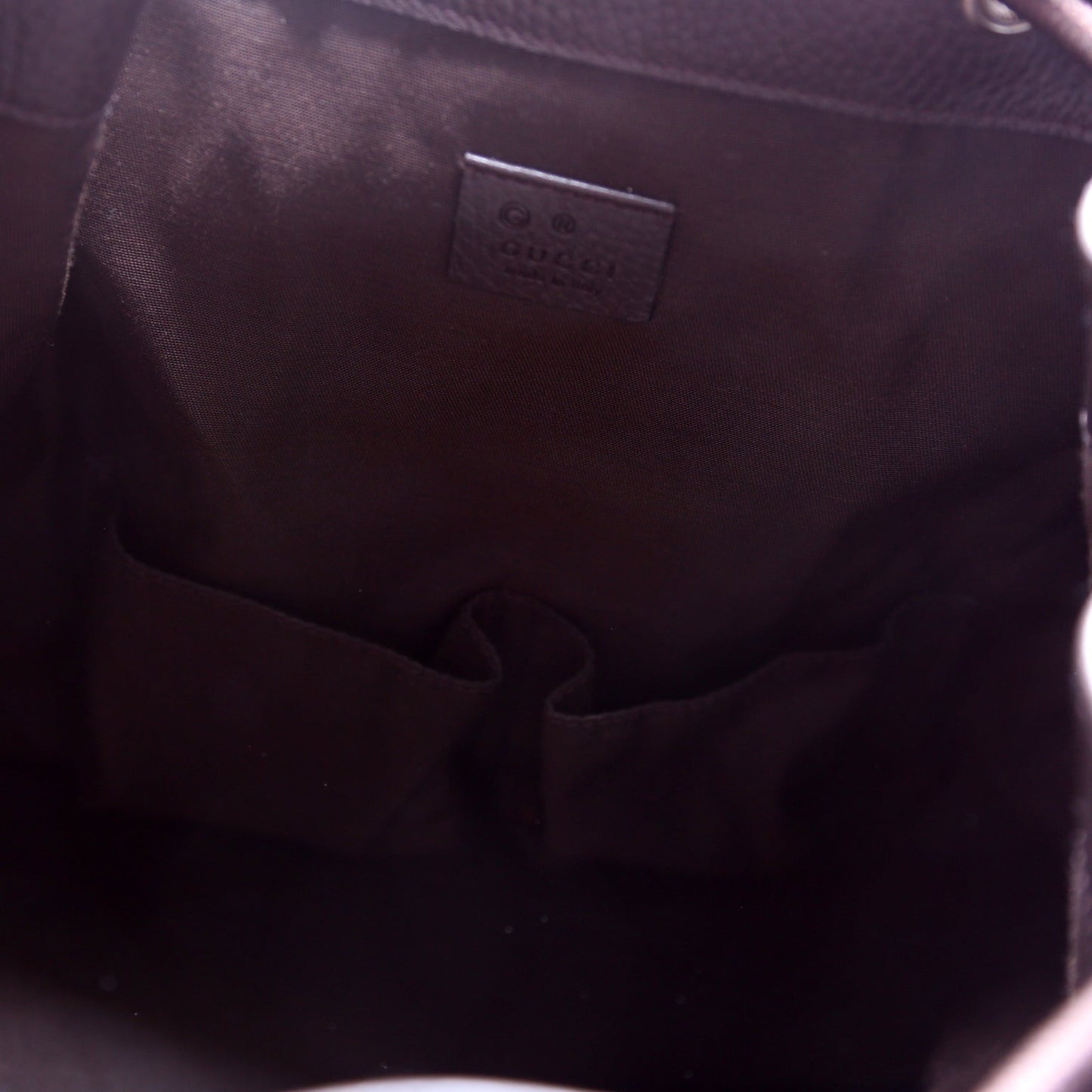 GG Canvas Drawstring Backpack
