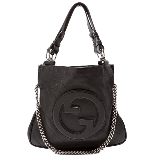 Gucci  Blondie Small Leather Tote Black