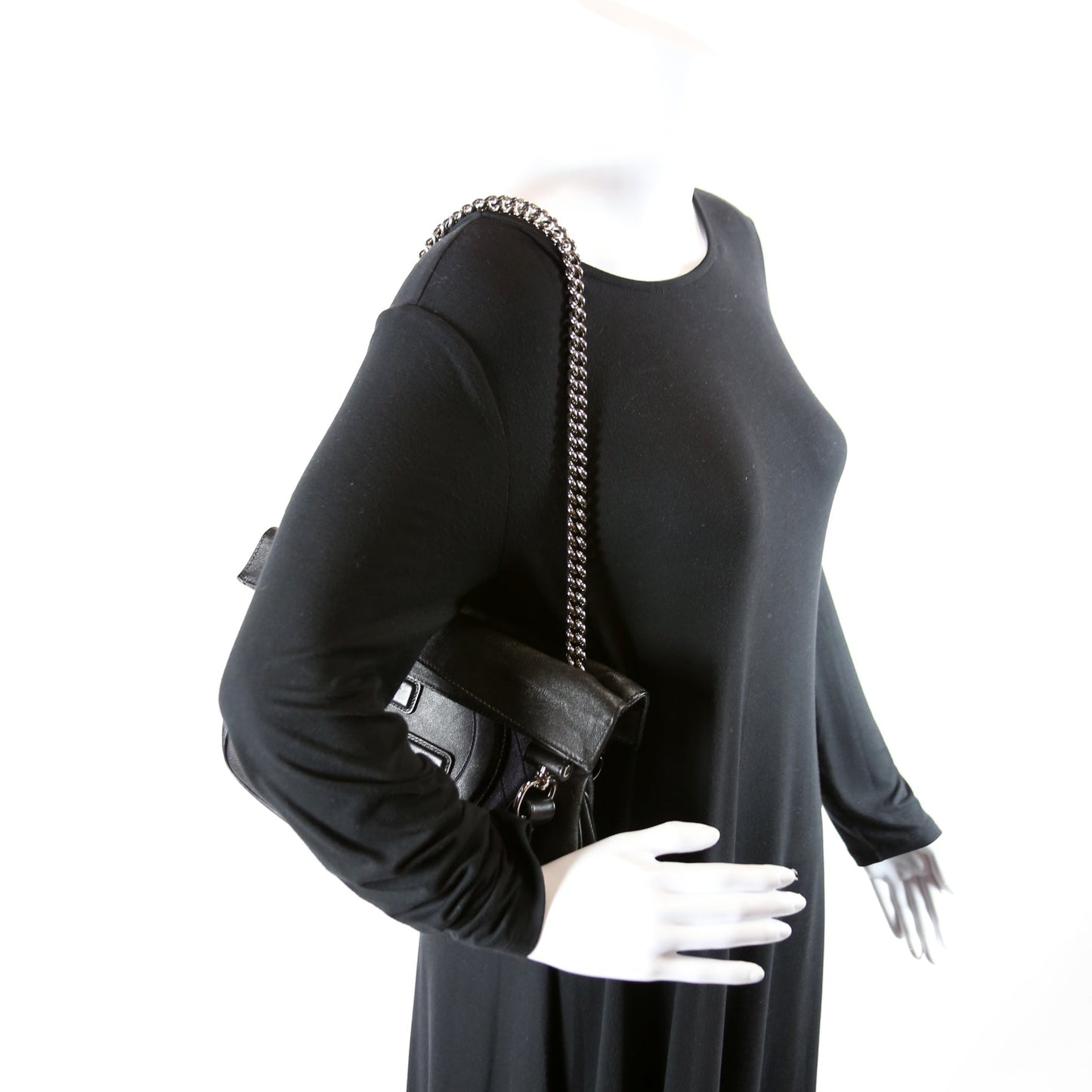 Blondie Small Leather Tote Black