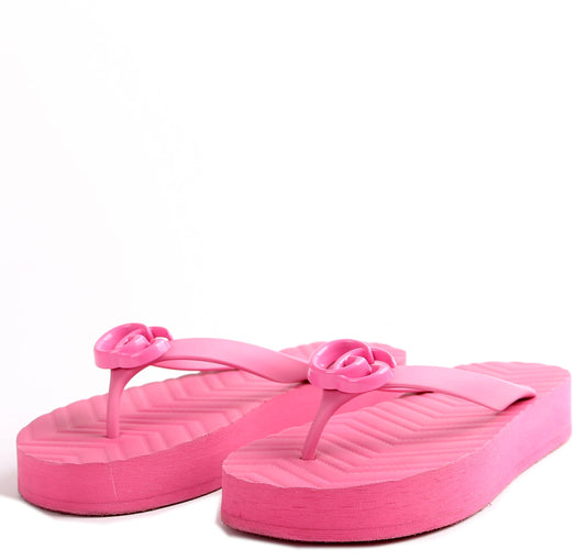 Gucci Marmont GG Logo Flip Flops Size