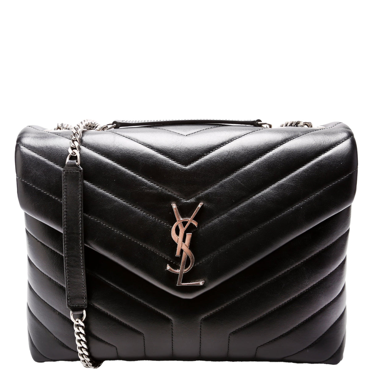 Loulou Medium Quilted Black