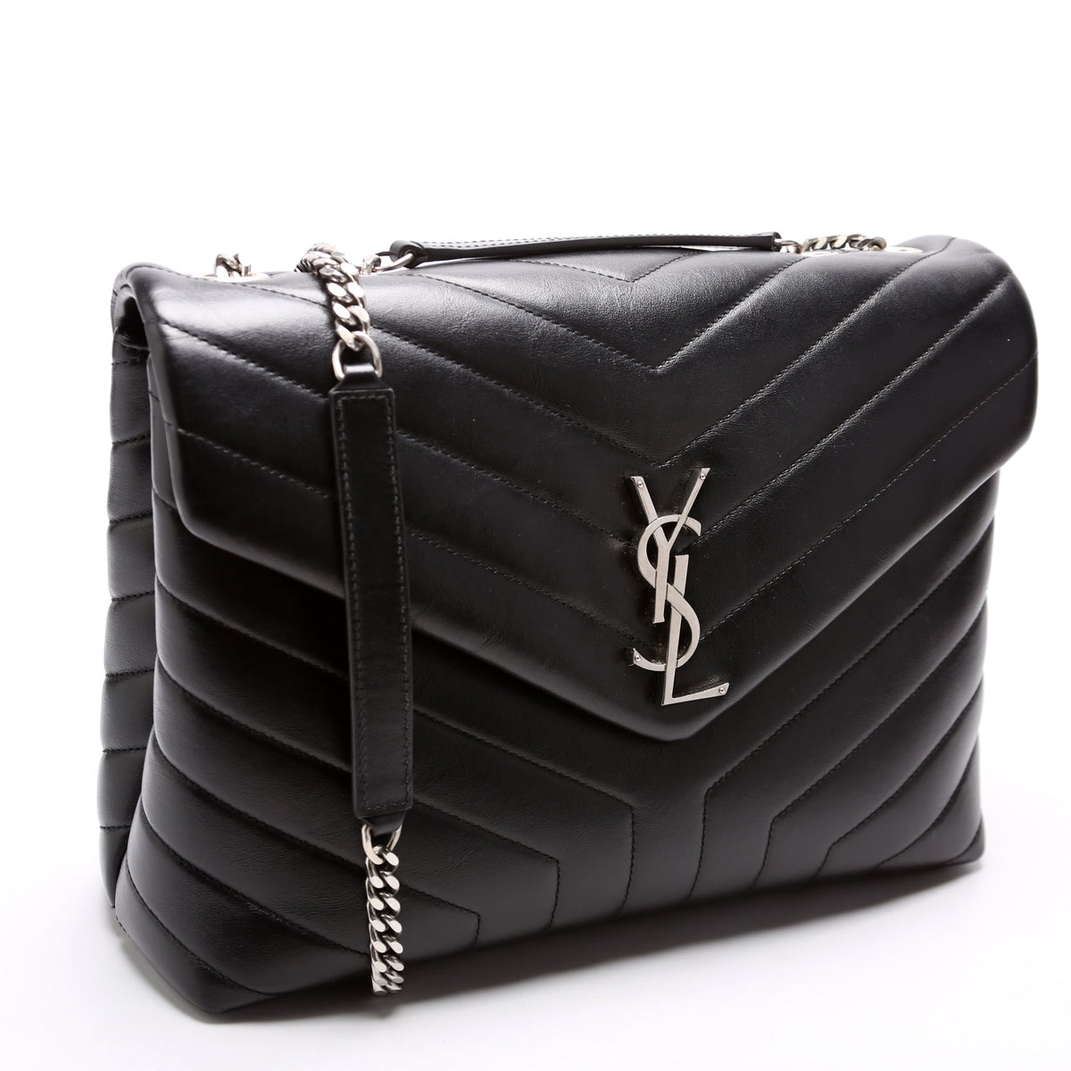 Loulou Medium Quilted Black