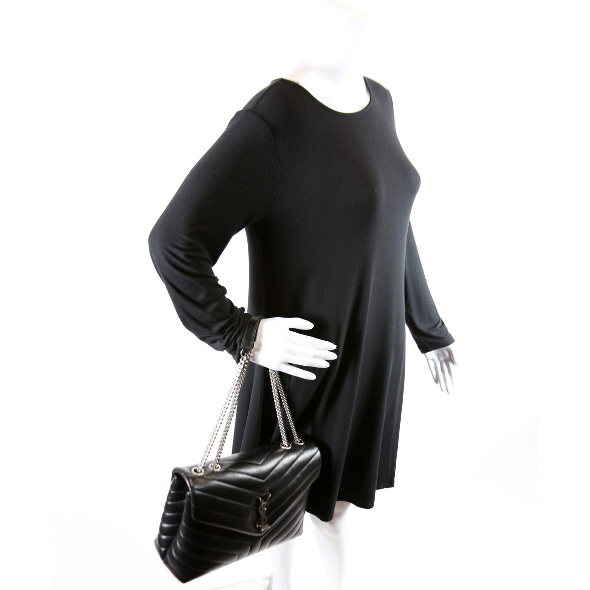 Loulou Medium Quilted Black