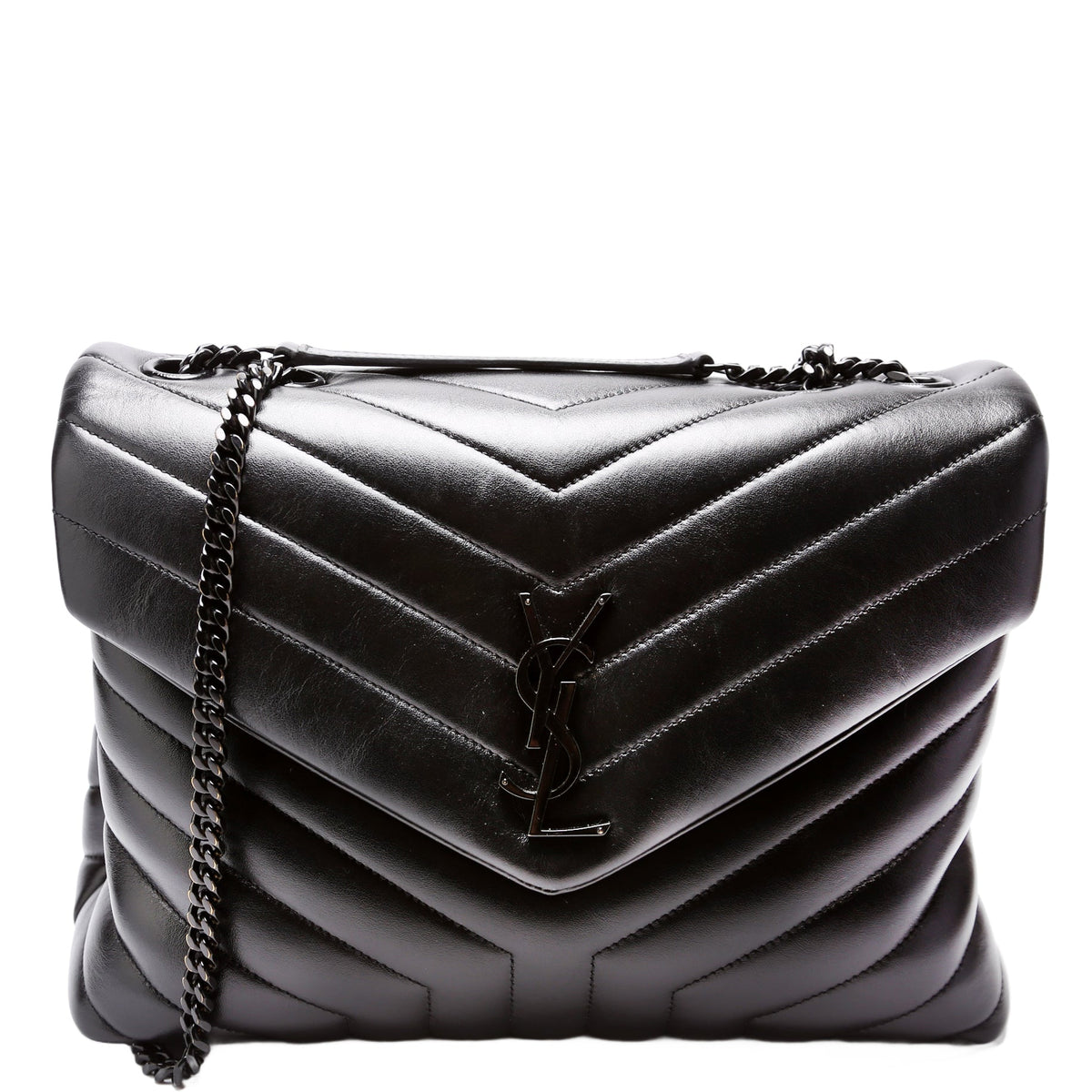 Loulou Medium Quilted  Black