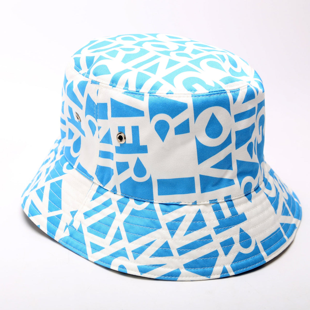 Raintext Printed Bucket Hat Size L Blue/White