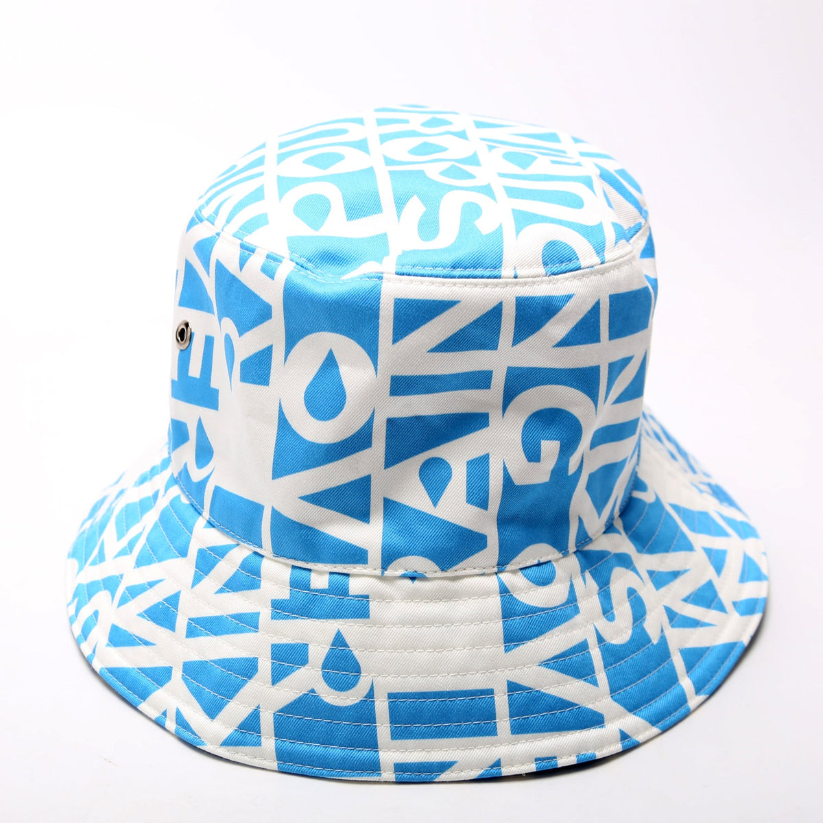 Raintext Printed Bucket Hat Size L Blue/White