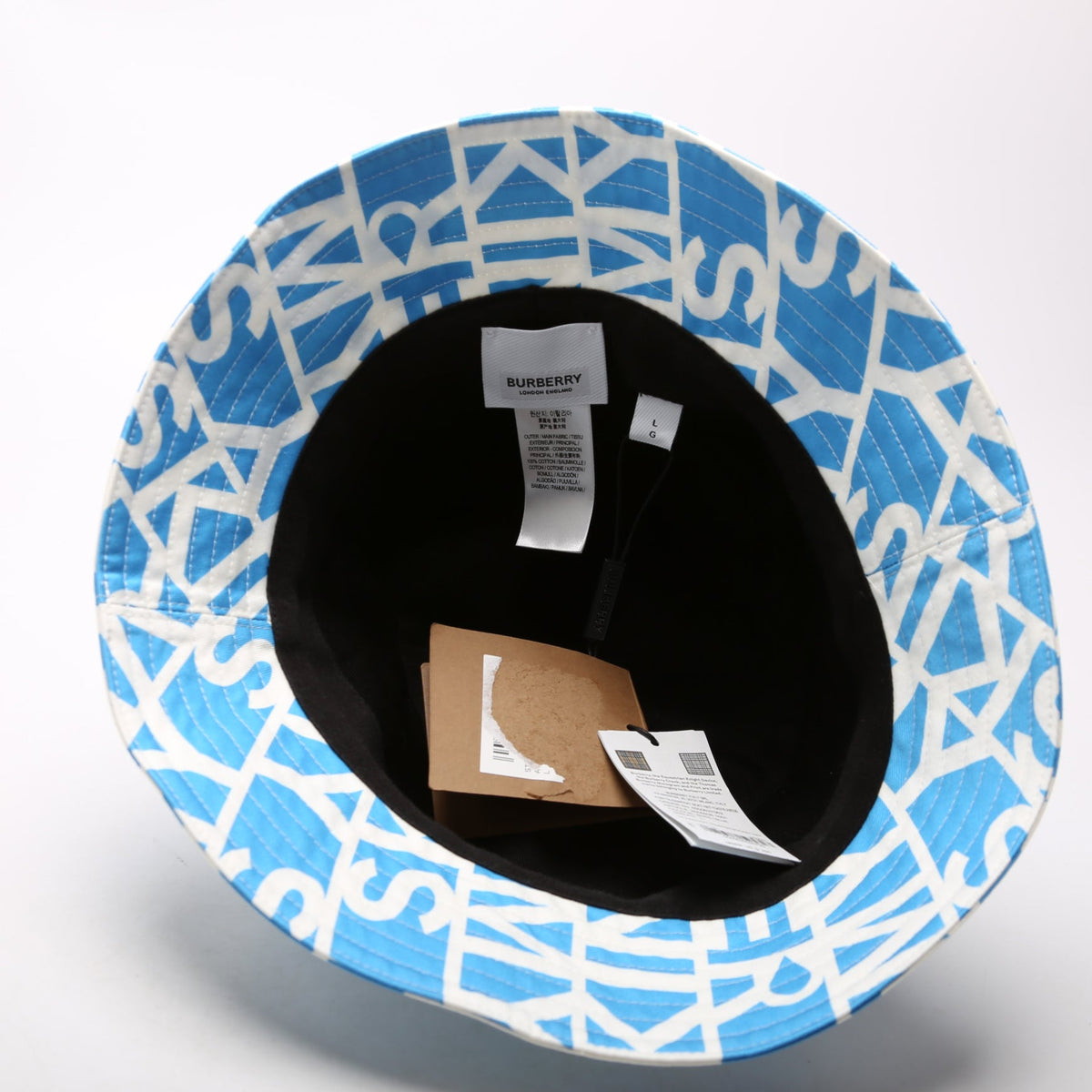 Raintext Printed Bucket Hat Size L Blue/White