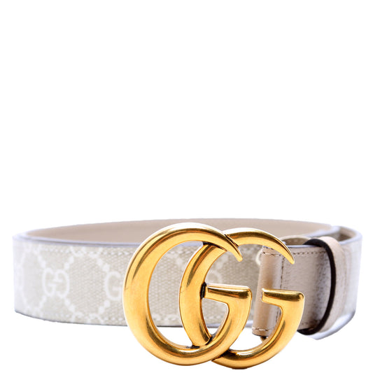 Gucci  GG Marmont Supreme/Leather Belt Size /