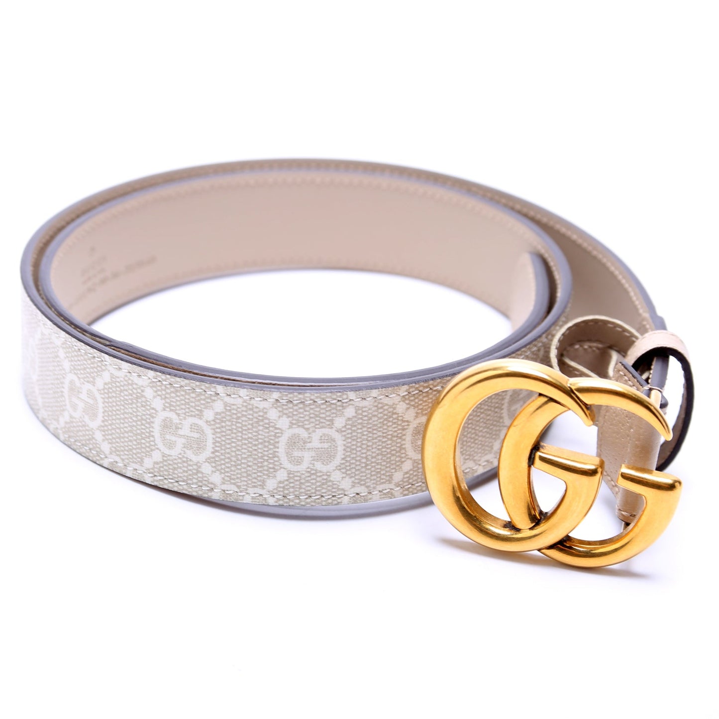 Gucci  GG Marmont Supreme/Leather Belt Size /