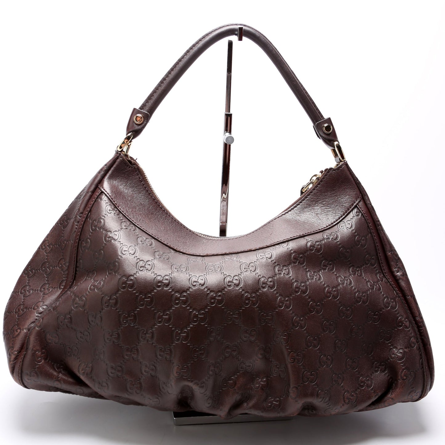 Guccissima D Ring Hobo Brown