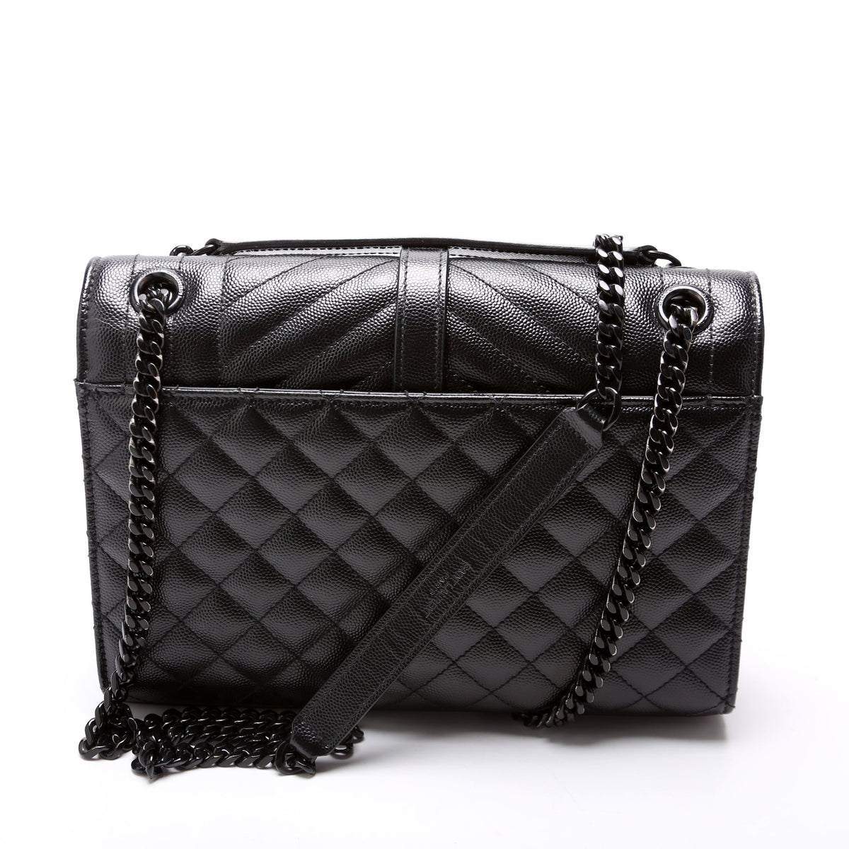 Envelope Medium Tri-Quilted Black