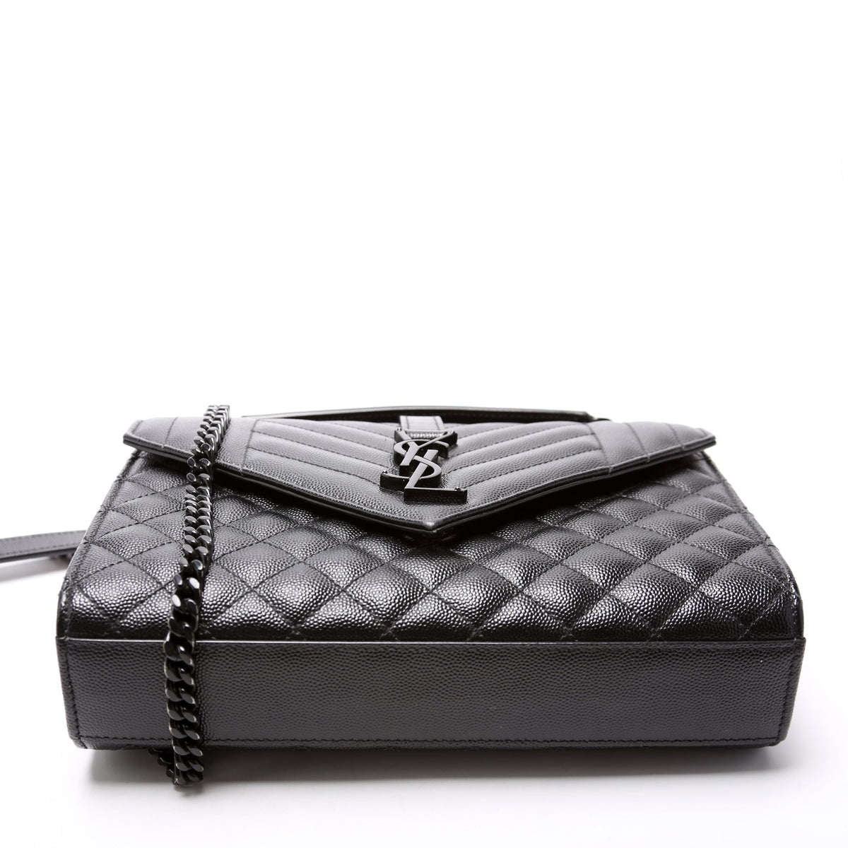 Envelope Medium Tri-Quilted Black