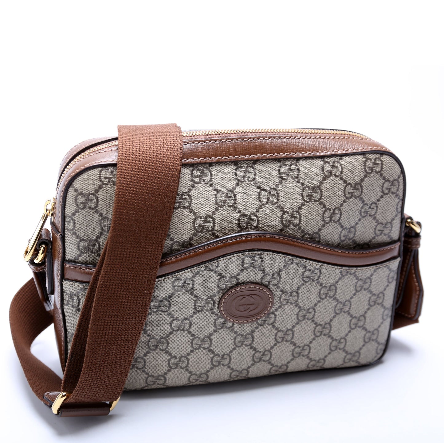 Gucci  Interlocking GG Messenger Brown