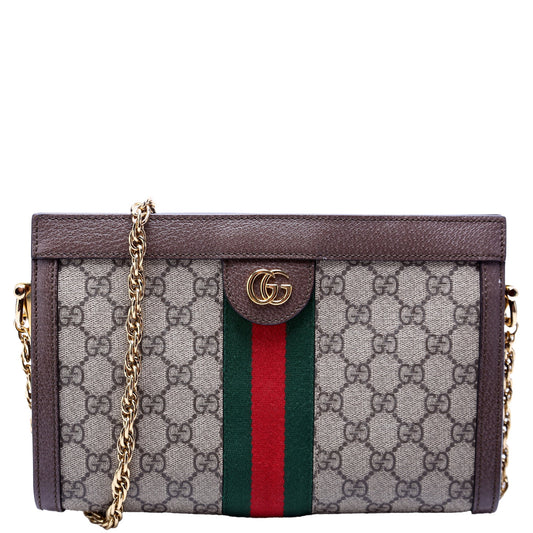 Gucci  GG Supreme Ophidia Small Chain Brown