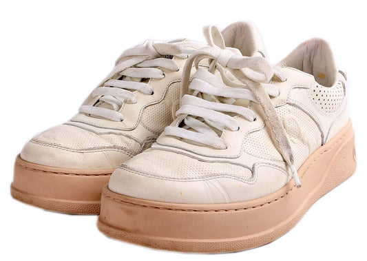 Gucci GG Leather Trainer Sneakers Size .