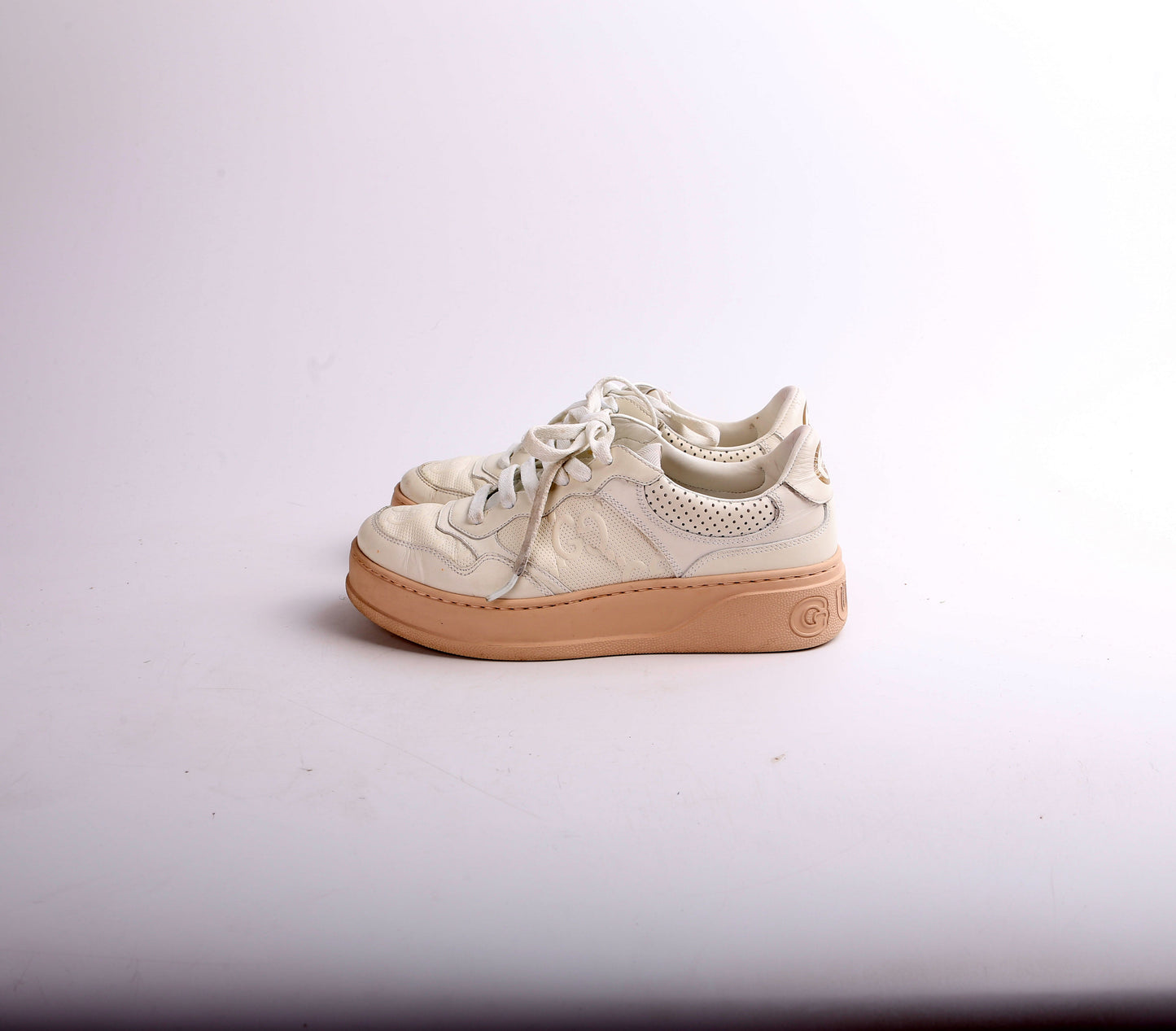 Gucci GG Leather Trainer Sneakers Size .