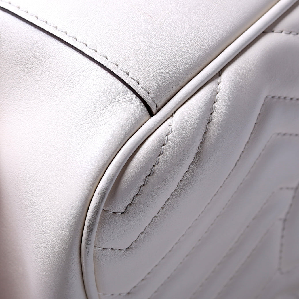 GG Marmont Medium Chain Bag Cream