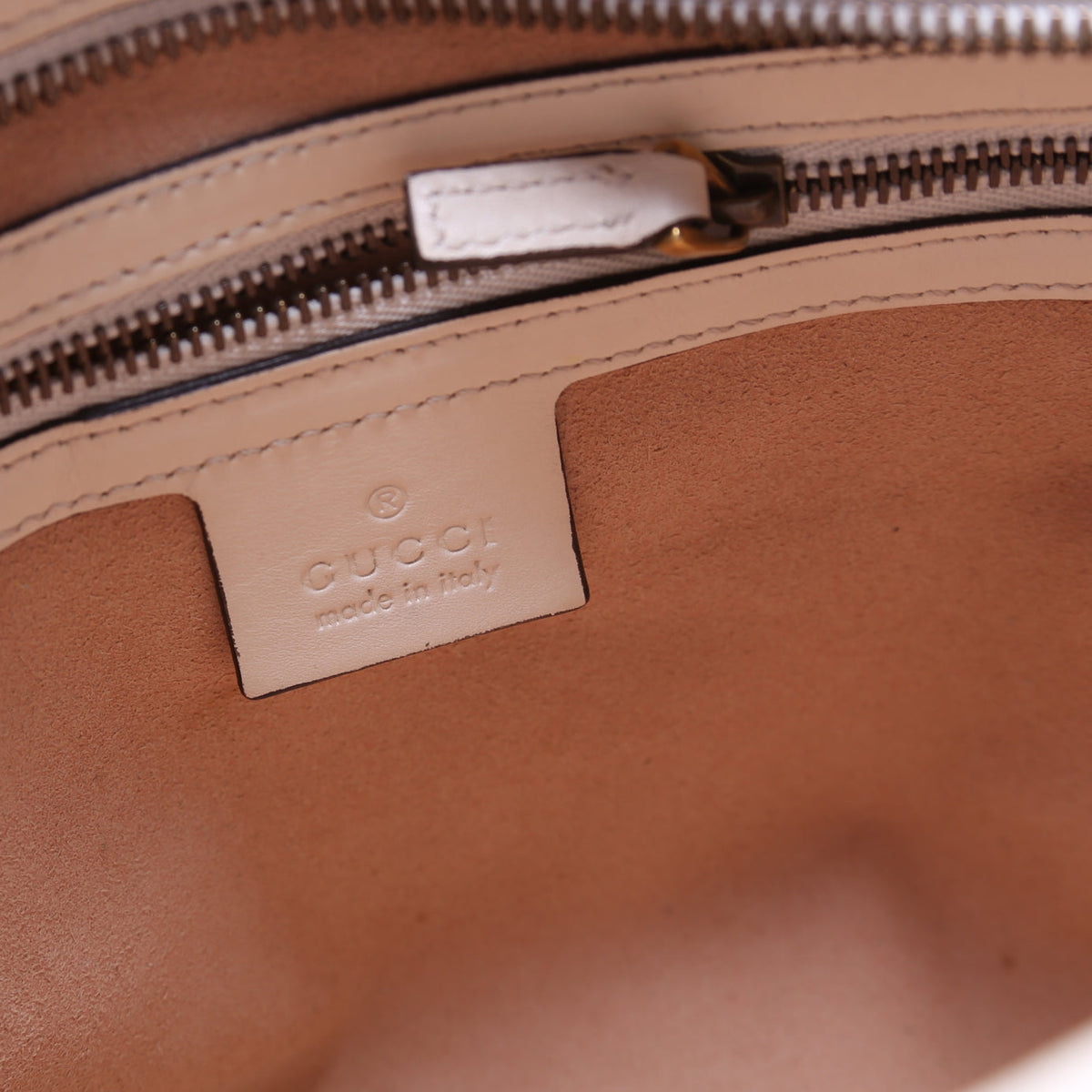 GG Marmont Medium Chain Bag Cream