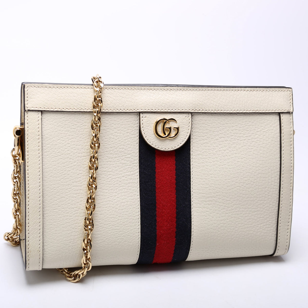 Ophidia Leather Shoulder Small Cream