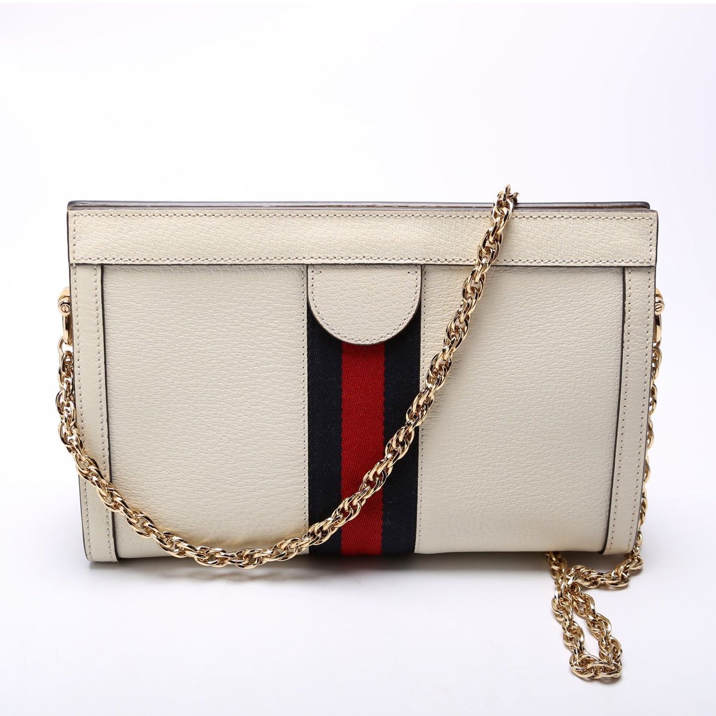 Gucci  Ophidia Leather Shoulder Small Cream
