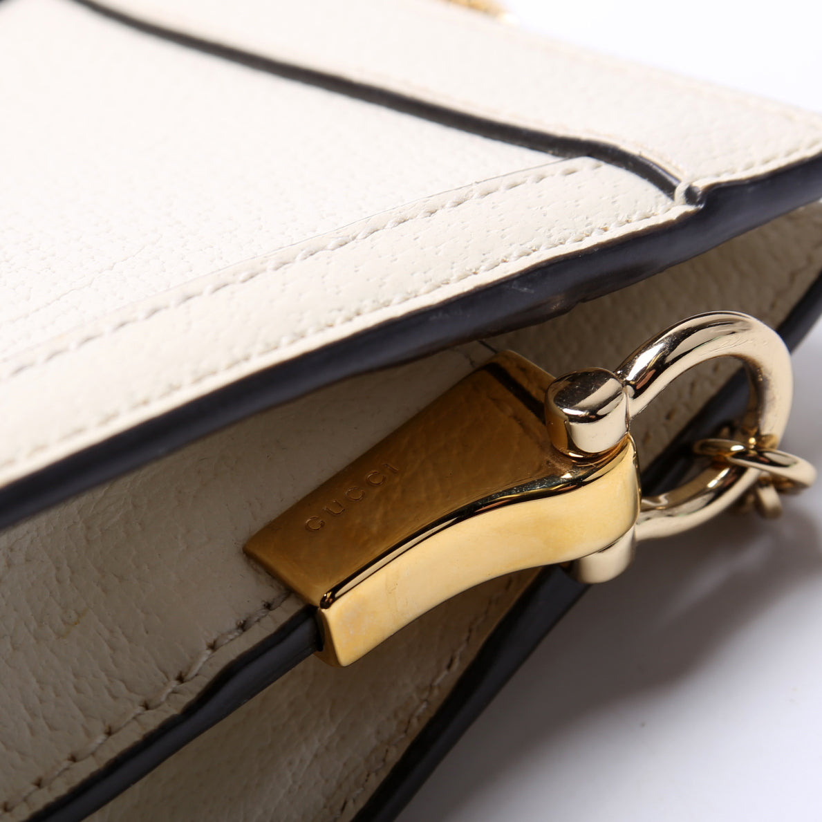 Ophidia Leather Shoulder Small Cream