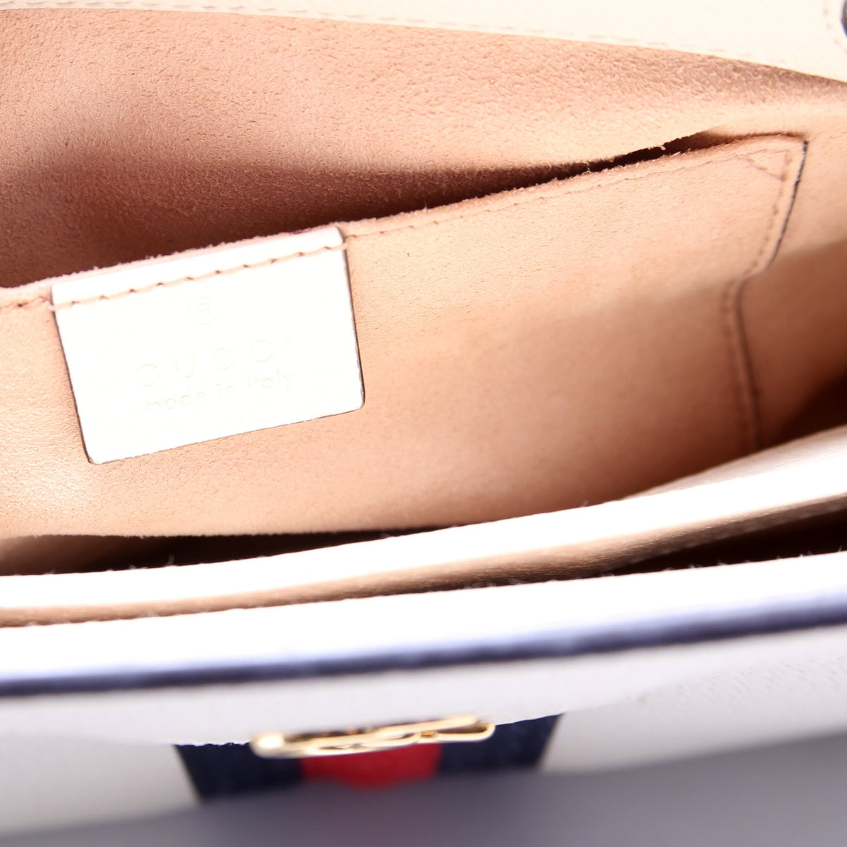 Ophidia Leather Shoulder Small Cream