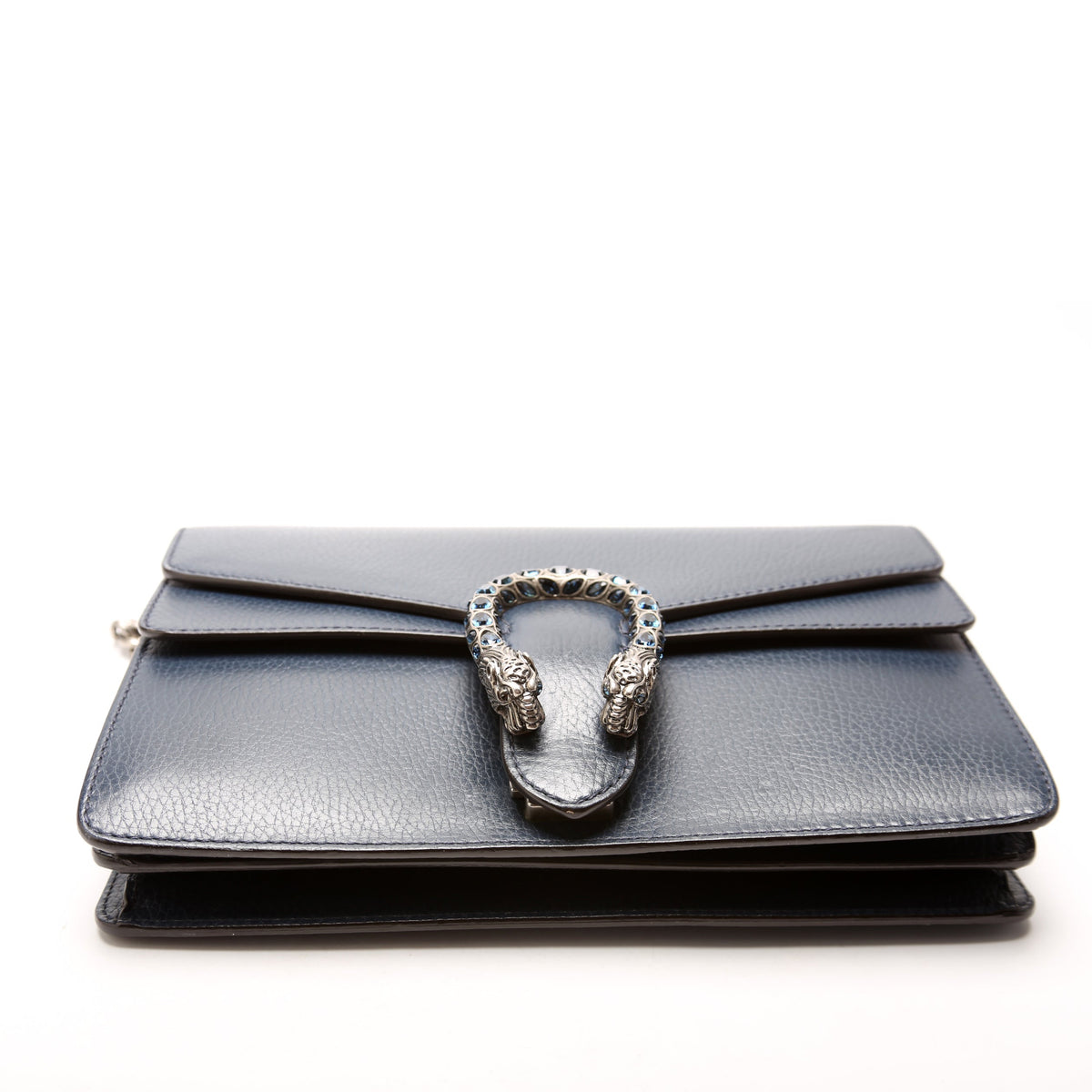 Dionysus Leather Shoulder Small Navy