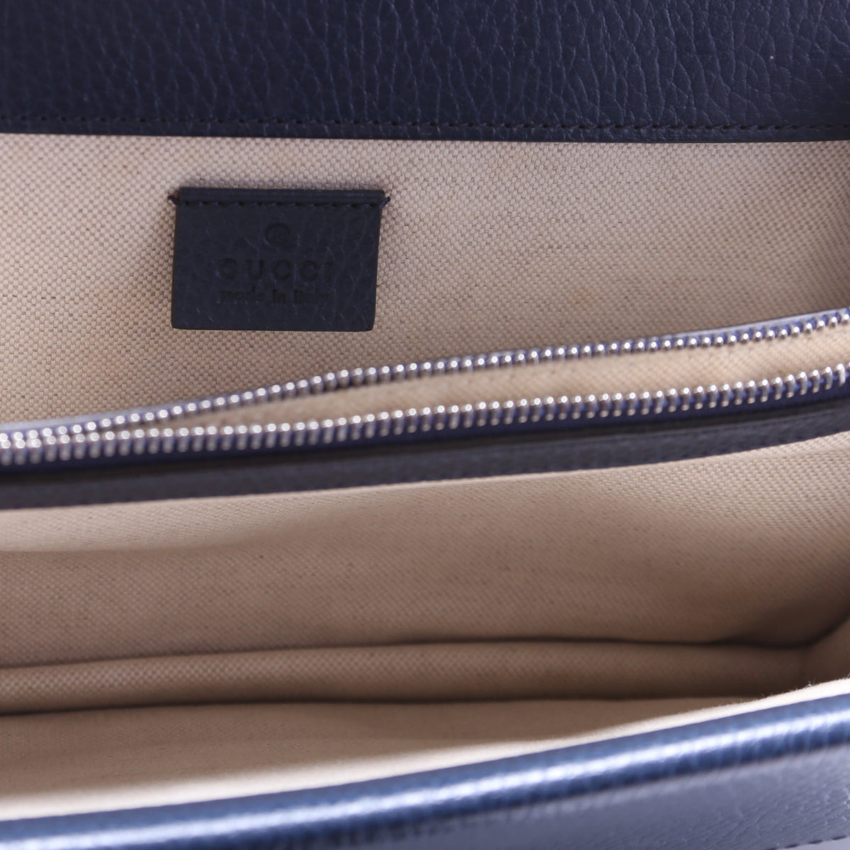 Dionysus Leather Shoulder Small Navy